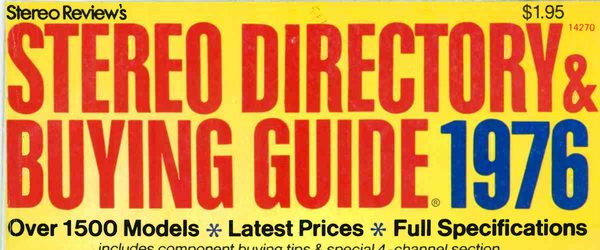 Stereo Directory & Buying Guide