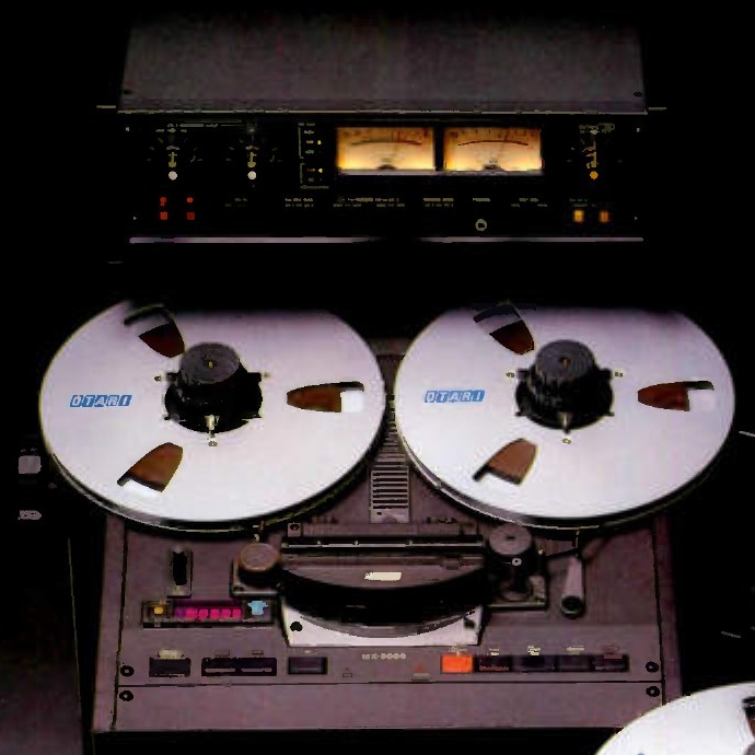 Colour brochure photograph of the MARK III/2 with two meters in a raised rear electronics unit
